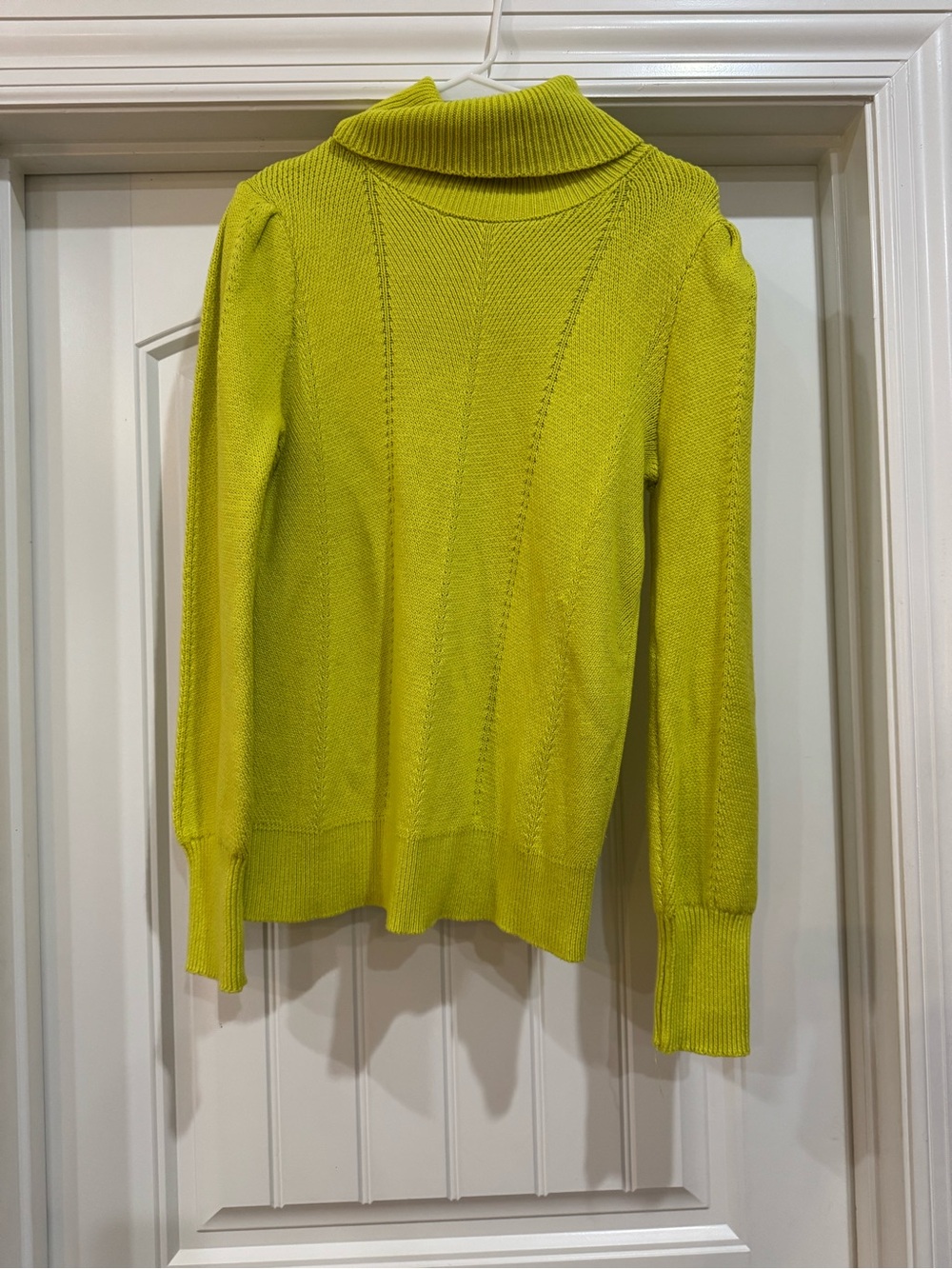 LOFT Lime Green Turtleneck Sweater